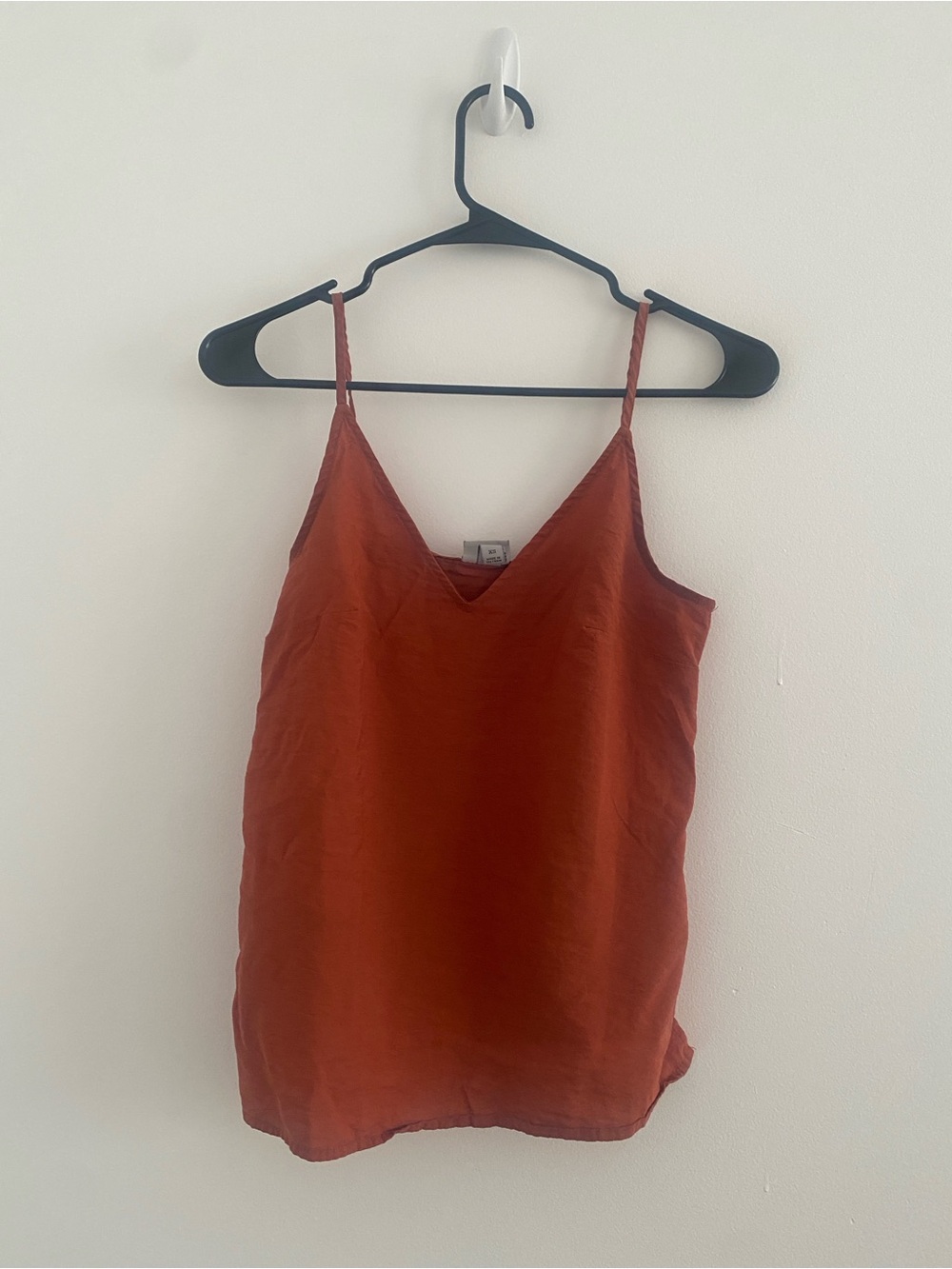 a new day Rust Orange V-Neck Satin Camisole
